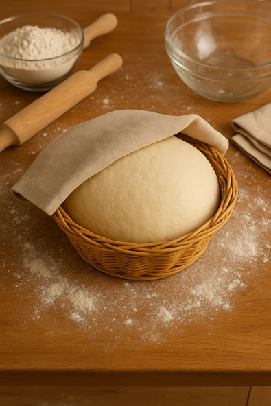 70x70 Hamur Mayalama Örtüsü – Ham Bez Kumaştan, Nefes Alabilen Doğal Mutfak Örtüsü - 2