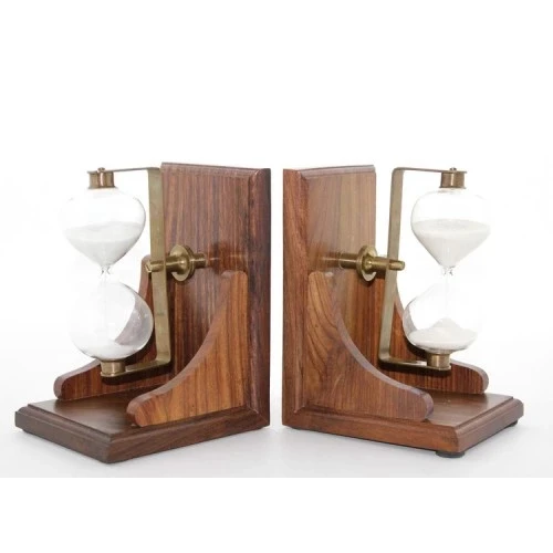 Pirinç Kitap Tutacağı Kum Saati ürün görseli 1