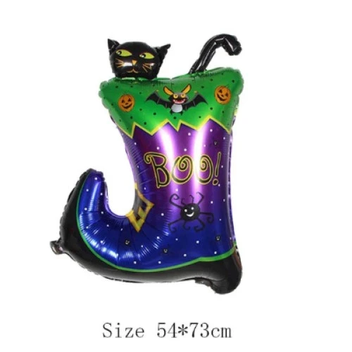Halloween Çizmeli Kara Kedi Folyo Balon ürün görseli