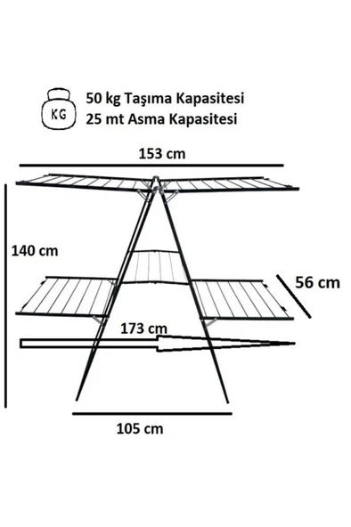 Perilla Exclusive Çamaşır Kurutmalık - Resim 4