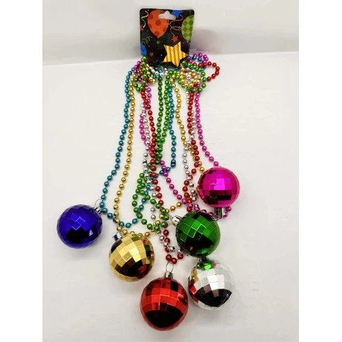 Disko Topu Kolye Seti 6 Adet - Resim 2