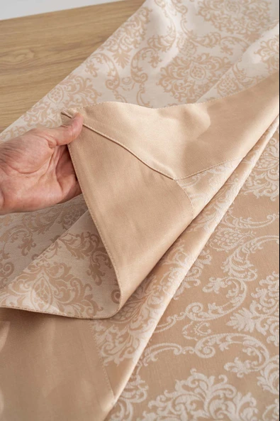 Damascus Cappuccino Masa Örtüsü 160x220 cm - Resim 6