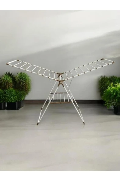 Mega Plast Çamaşır Kurutmalık Kapiçino - Resim 7