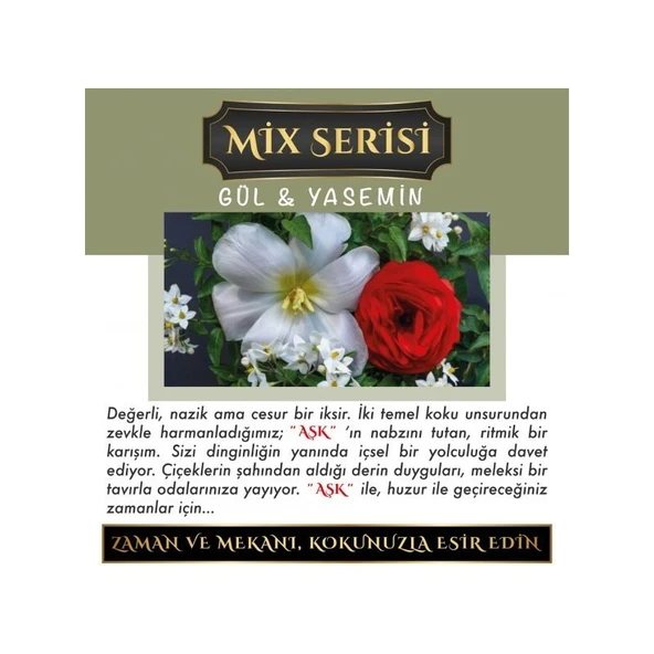 Koku Hanem Meczub Mix Serisi Gül & Yasemin 10 Adet 12 ml Elma Şişe Oto Kokusu Araç Araba Parfümü - Resim 2