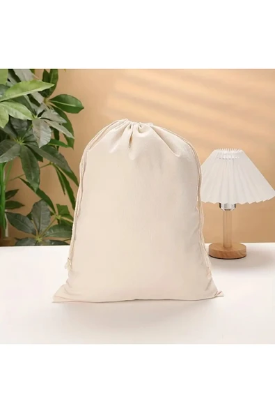 Pamuklu Organik Gıda Saklama Kesesi 10 Adet Ham Bez - 2