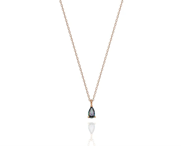 Gümüş Kolye - 0.25 Ct Mistik Topaz Aleksantrıt Has Taşlı Gümüş Kolye -Hediyelik 925 Ayar Gümüş Kolye - 3