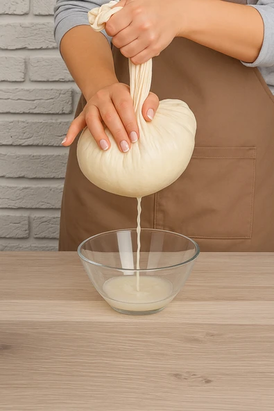 Ham Keten Süt Sos Süzme Bezi 5'li Set