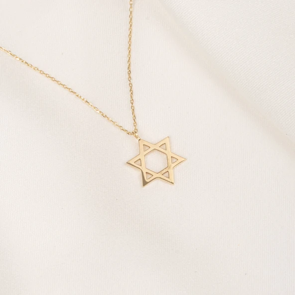 Gümüş Kolye - Davut Yıldızı 925 Ayar Gümüş Kolye - 2