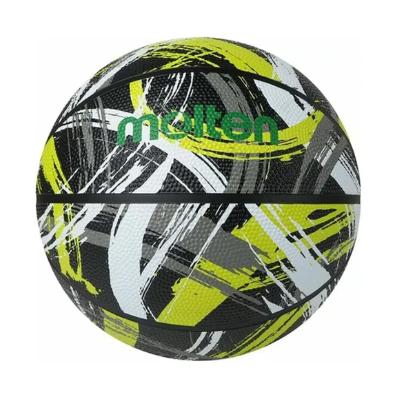 Molten Kauçuk Siyah ve Sarı 7 Numara Basketbol Topu B7F1601 ürün görseli