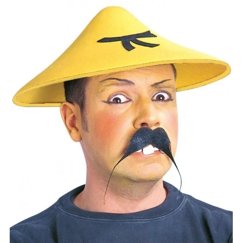 Uzak Doğu Asyalı Şapkası Sarı Renk - Resim 2