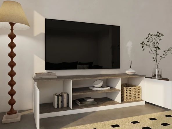 Bade Tv Ünitesi Hanoi Beyaz - Resim 3