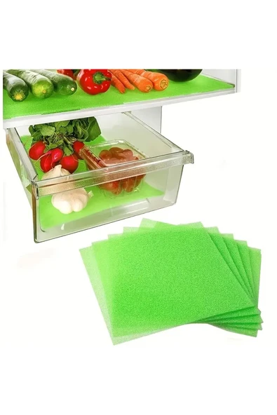 Buzdolabı Sebzelik Içi Küf Koruyucu Nem Önleyici 3'lü Sebze Meyve Saklama Ve Taze Tutma Matı