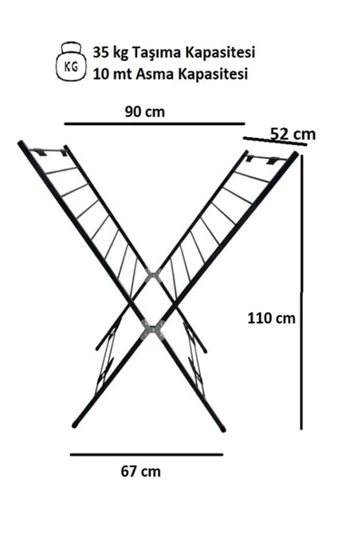Perilla Maxi Eco Çamaşır Kurutmalık - Resim 3