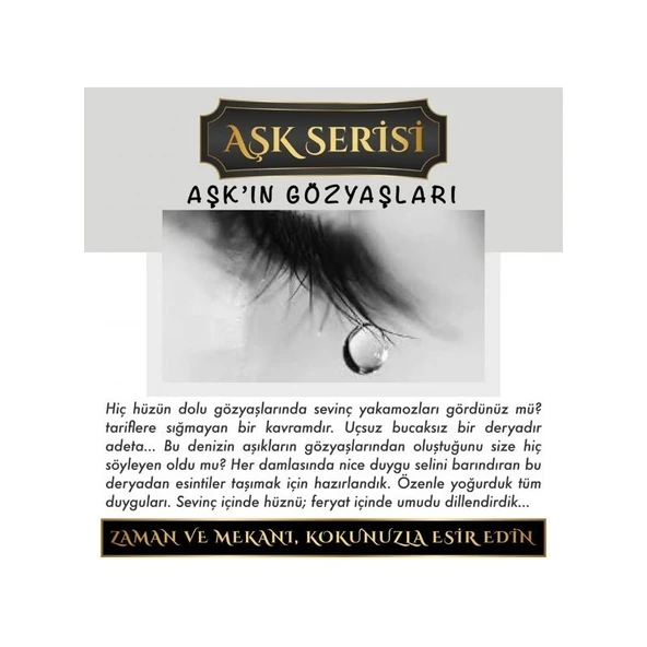 Koku Hanem Ölümsüz Aşk Aşk Serisi Aşkın Gözyaşları 10 Adet 8 ml Silindir Şişe Oto Kokusu Araç Araba Parfümü - Resim 2