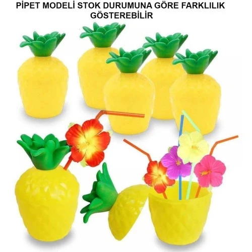 Ananas Pipetli Bardak ürün görseli 1