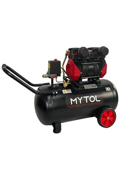 hallettim MYTOL 50 Lt Yüksek Hızlı Yağsız Hava Kompresörü 1.5HP 1.1kW ürün görseli