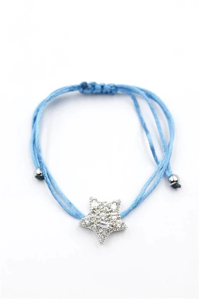 Yıldız İp Bileklik - Turkuaz ürün görseli 1