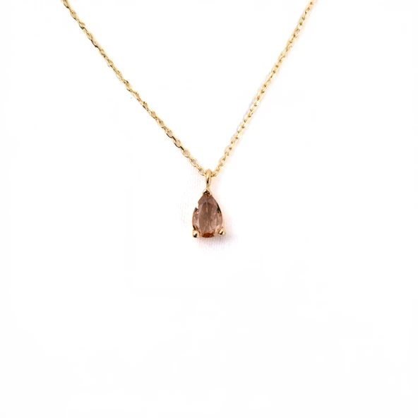 Gümüş Kolye - 0.25 Karat Zultanit (Renk Değiştiren) Doğal Taşlı Hediye 925 Ayar Gümüş Kolye - 5