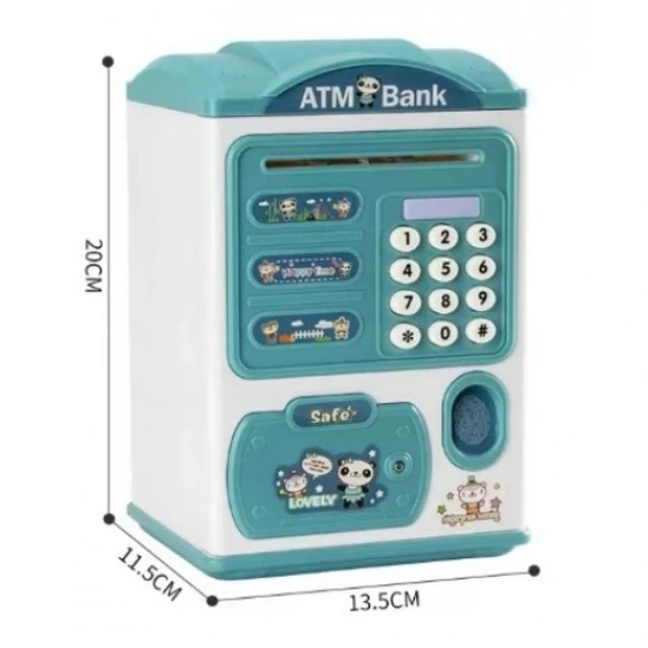 Parmak İzi ve Şifreli Elektronik ATM Kumbara - Resim 5