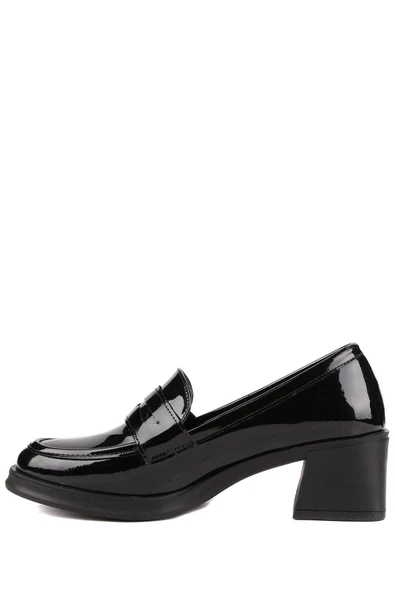 Stato - Siyah Rugan Kadın Topuklu Ayakkabı - Resim 4