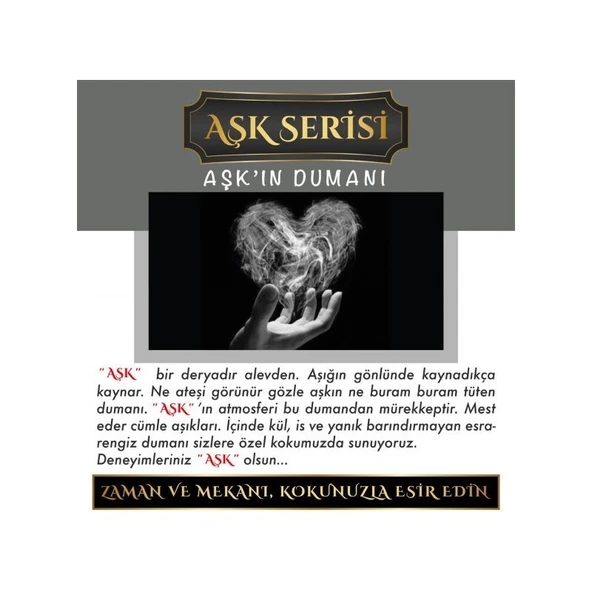 Koku Hanem Ölümsüz Aşk Aşk Serisi Aşkın Dumanı 10 Adet 12 ml Elma Şişe Oto Kokusu Araç Araba Parfümü - Resim 2