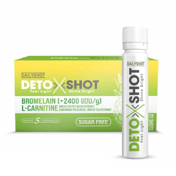 Dailyshot DetoxShot Bromelain, L-Carnitine 21 Shots ürün görseli