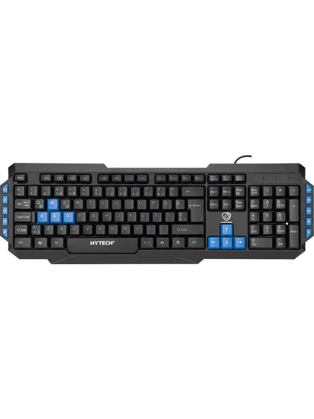 Hytech Hyk-46 Gamy Combo Siyah USB Mavi Tuşlu Q Gaming Oyuncu Klavye + Mouse Set - 2