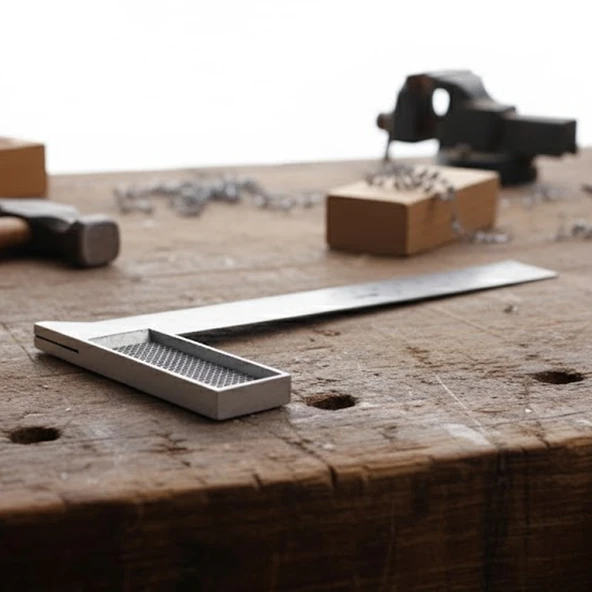 Alüminyum 20 cm 8 inch Kaynakçı L Gönye Marangoz Fayansçı Kaynakçı L Cetveli - Resim 4