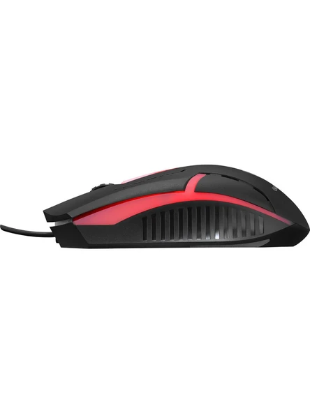 Hytech Hyk-46 Gamy Combo Siyah USB Mavi Tuşlu Q Gaming Oyuncu Klavye + Mouse Set - 5