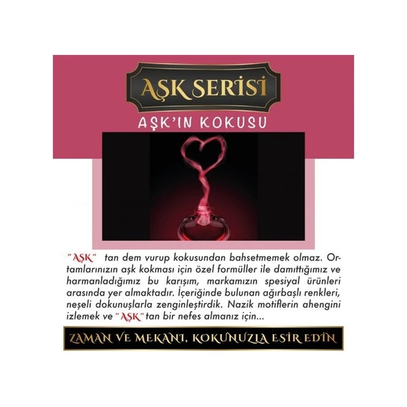 Koku Hanem Ölümsüz Aşk Aşk Serisi Aşkın Kokusu 10 Adet 12 ml Heybet Şişe Oto Kokusu Araç Araba Parfümü - Resim 2