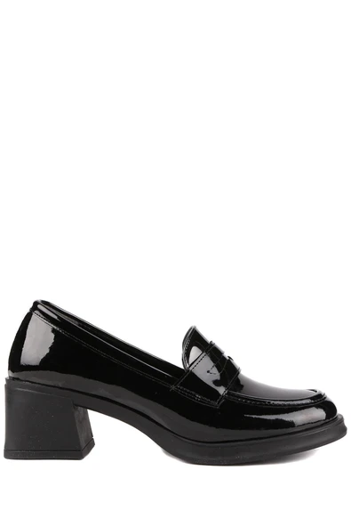 Stato - Siyah Rugan Kadın Topuklu Ayakkabı - Resim 2