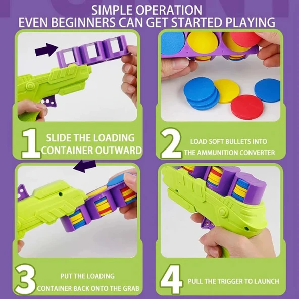 Disk Atan Oyuncak Tabanca - Resim 4