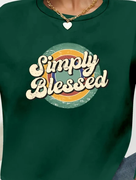 Kadın Uzun Kollu Bisiklet Yaka Viskon Iki Iplik Bluz - Resim 2