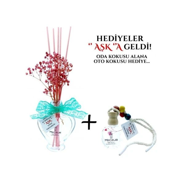 Koku Hanem Aşk-I Sermest Sarı Ahşap Standlı 60 Adet 8 ml Afrodizyak Araç Parfümü Oto Araba Kokusu - Resim 2