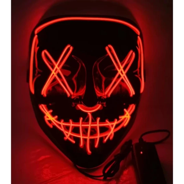 LED Işıklı Turuncu Maske ürün görseli 1