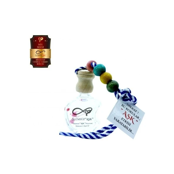 Koku Hanem Ölümsüz Aşk Mix Serisi Hindistan Cevizi & Yasemin 10 Adet 12 ml Elma Şişe Oto Kokusu Araç Araba Parfümü ürün görseli 1