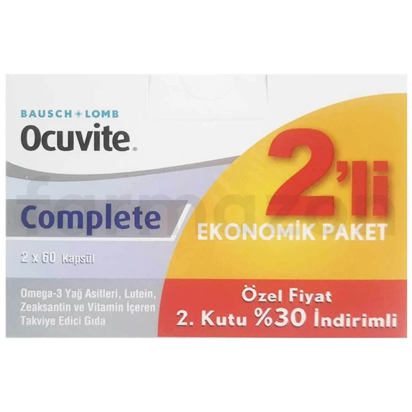 Ocuvite Complete 60 Kapsül 2 Adet Bausch+lomb - Resim 2