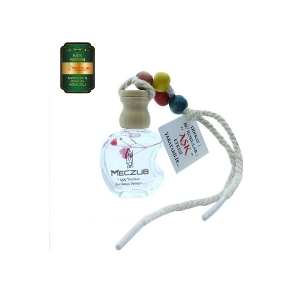 Koku Hanem Meczub Mix Serisi Mango & Kavun 10 Adet 12 ml Elma Şişe Oto Kokusu Araç Araba Parfümü ürün görseli 1