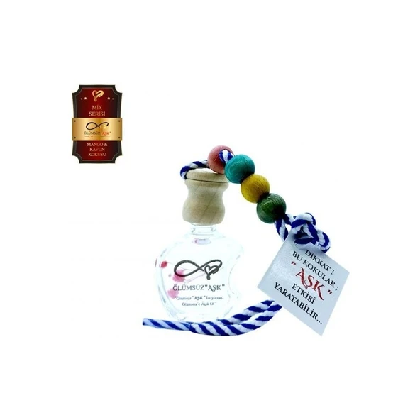 Koku Hanem Ölümsüz Aşk Mix Serisi Mango & Kavun 10 Adet 12 ml Elma Şişe Oto Kokusu Araç Araba Parfümü ürün görseli 1