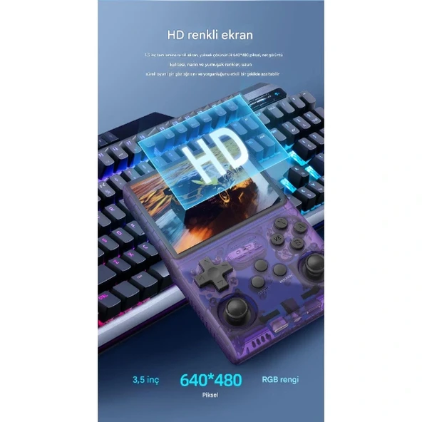 Retro Oyun El Konsolu R40S Pro - Resim 4