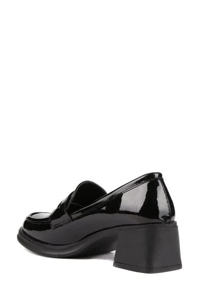 Stato - Siyah Rugan Kadın Topuklu Ayakkabı - Resim 5