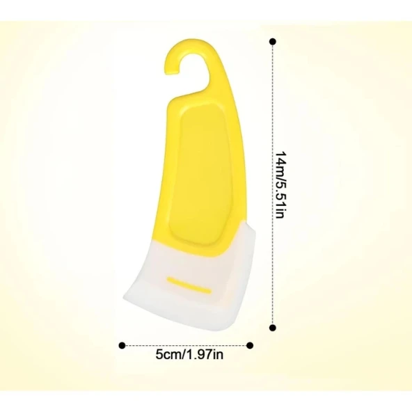 Silikon Uçlu Bulaşık Temizleme Kazıyıcı Spatula - Resim 4