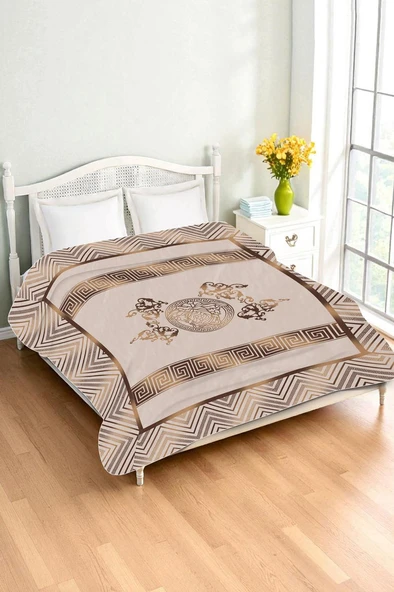 Lüks Çift Kişilik Bambu Battaniye Yumuşacık  ve Şık Tasarım (200X220 cm) BBT0009 RENKLİ 200 X 220 ürün görseli 1