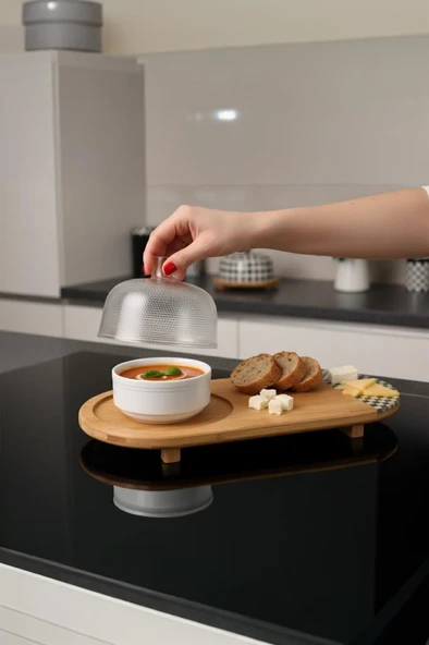 Bambum Ritual - Cam Kapaklı Peynir Seti Oval - 2