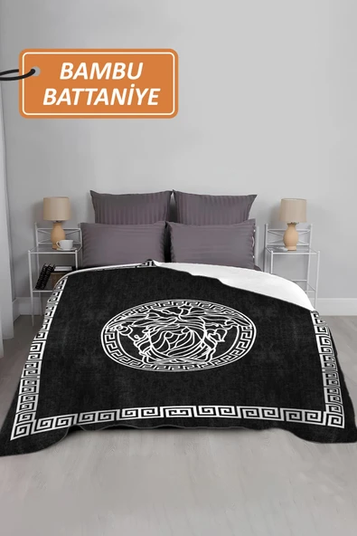 Lüks Çift Kişilik Bambu Battaniye Yumuşacık  ve Şık Tasarım (200X220 cm) BBT0016 RENKLİ 200 X 220 - Resim 2