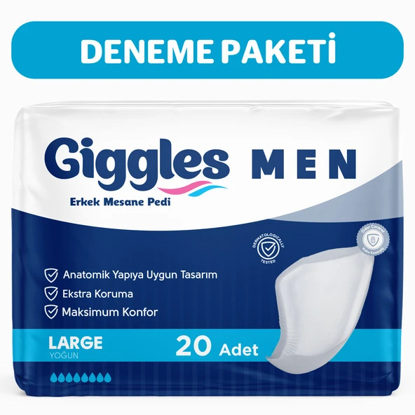 Giggles Yetişkin Erkek Mesane Pedi - L Beden - 1 Paket 20 Adet ürün görseli 1