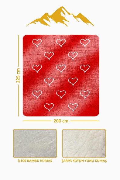 Lüks Çift Kişilik Bambu Battaniye Yumuşacık  ve Şık Tasarım (200X220 cm) BBT0008 RENKLİ 200 X 220 - Resim 3