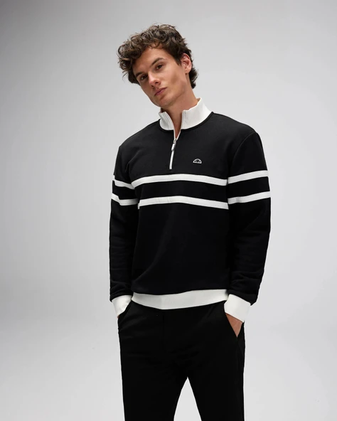 Ellesse Erkek Sweatshirt EM619-BK Black Black XL ürün görseli 1