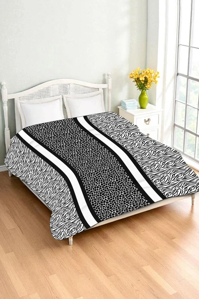 Lüks Çift Kişilik Bambu Battaniye Yumuşacık  ve Şık Tasarım (200X220 cm) BBT0019 RENKLİ 200 X 220 ürün görseli 1