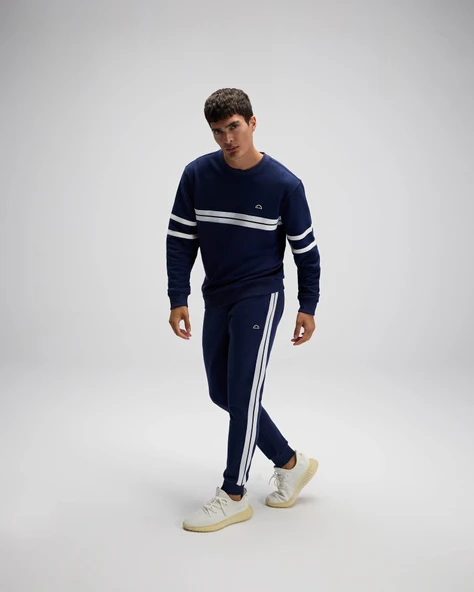 Ellesse Erkek Sweatshirt EM618-NV Navy Navy XXL - Resim 6